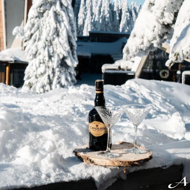 Dolly Bell Kopaonik - flaša i čaše na snegu