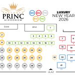 Restoran Princ Doček Nove godine - mapa prostora