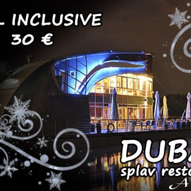 Splav restoran Dubai - splav noću