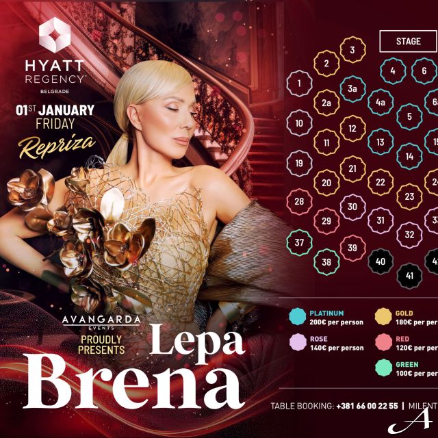 Hotel Hyatt Regency - plan sedenja