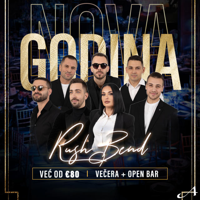 Doček Nove godine - bend na sceni