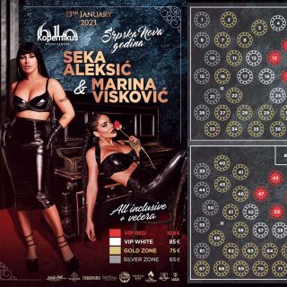 Srpska Nova godina - koncert i raspored sedenja