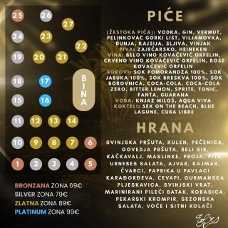 Restoran Easy - meni pića i hrane