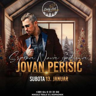 Srpska Nova godina - pevač u enterijeru