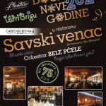 Fantastičan doček 2026. u restoranu Savski venac