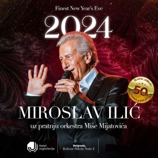 Nova godina - pevač sa mikrofonom
