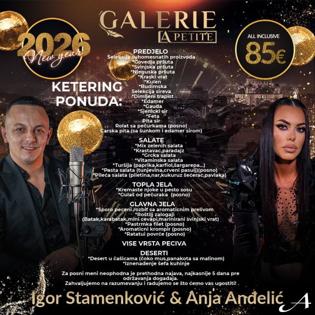 Nova godina - dvoje ljudi portret
