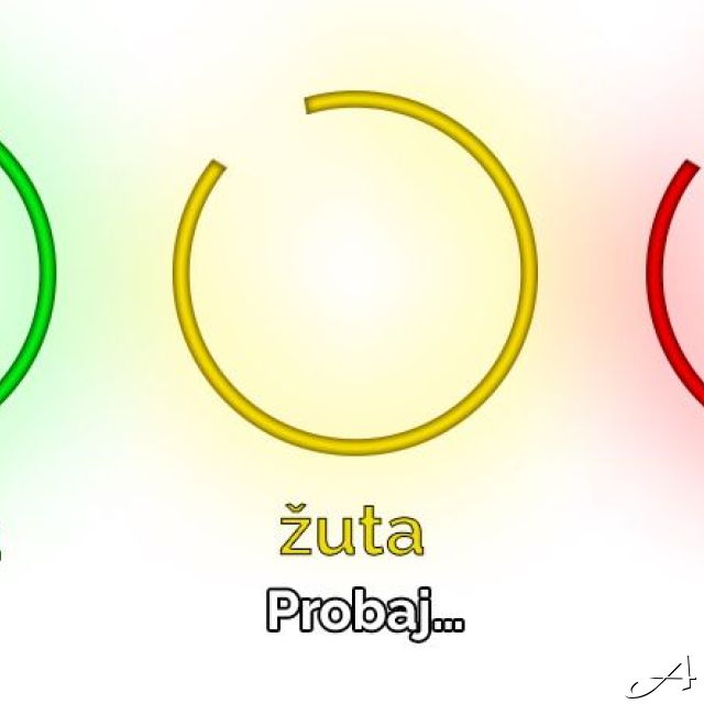 Semafor žurka - semafor sa uputstvima