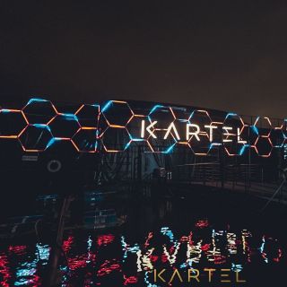 Doček Nove godine - splav Kartel noću