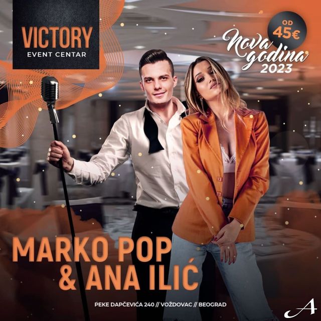 Nova godina u Event centru Victory - dvoje pevača