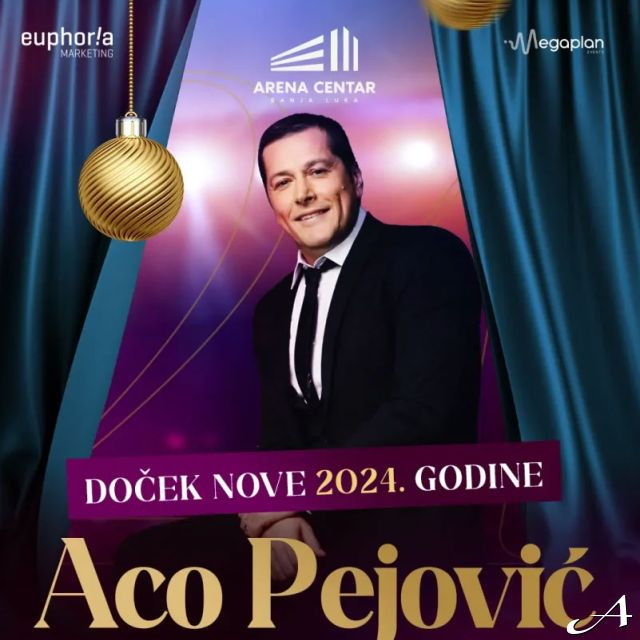 Nova godina - pevač u odelu