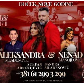 Doček Nove godine - izvođači na sceni