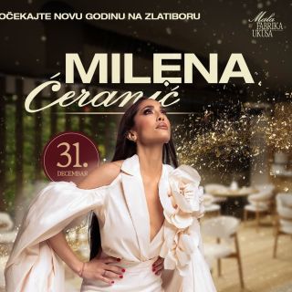 Nova godina - pevačica u beloj haljini