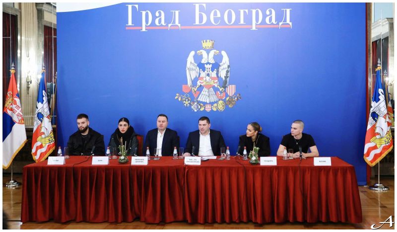 Doček Nove godine 2026 na Trgu u Beogradu