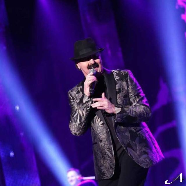 Koncert - pevač na sceni