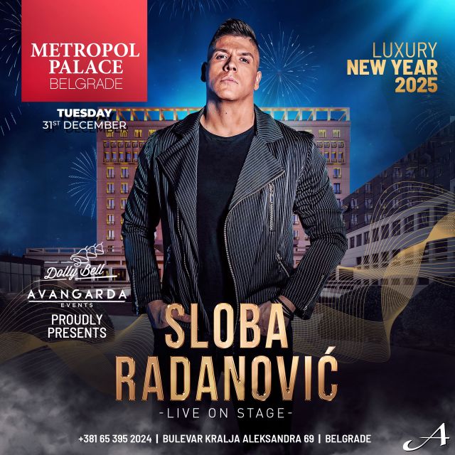 Nova godina - pevač na sceni