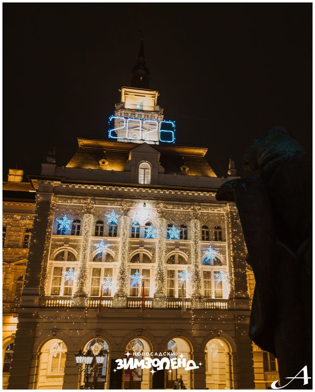 Doček Nove godine Trg Slobode Novi Sad
