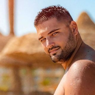 Nova godina - muškarac na plaži