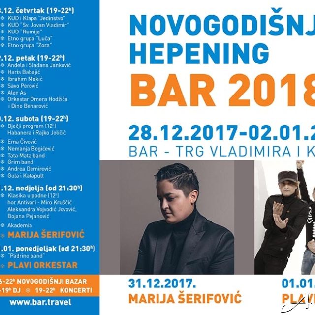 Nova godina - plakat događaja