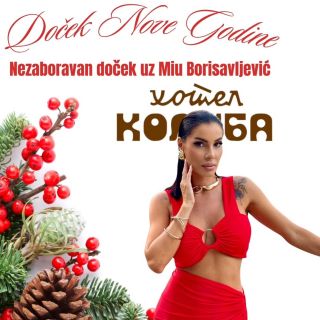 Nova godina - pevačica u crvenom