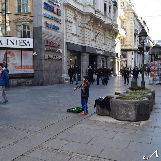 Beograd - ulica sa ljudima