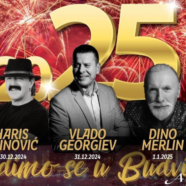 Nova godina - tri muzičara i vatromet