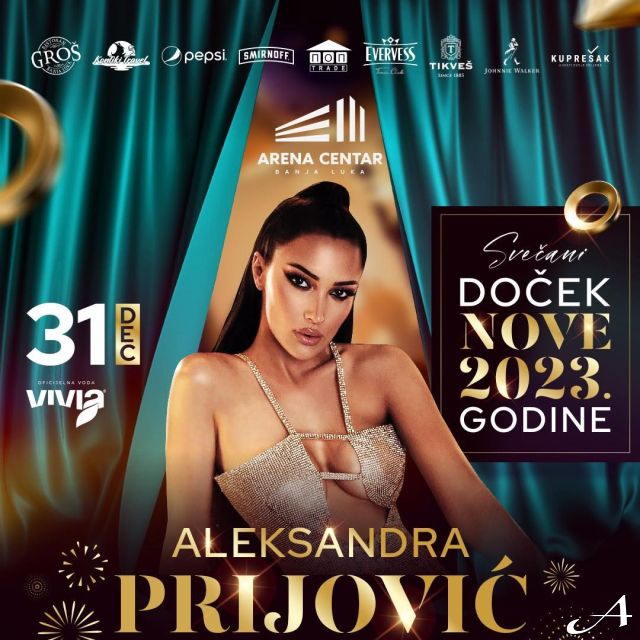 Nova godina - pevačica na posteru
