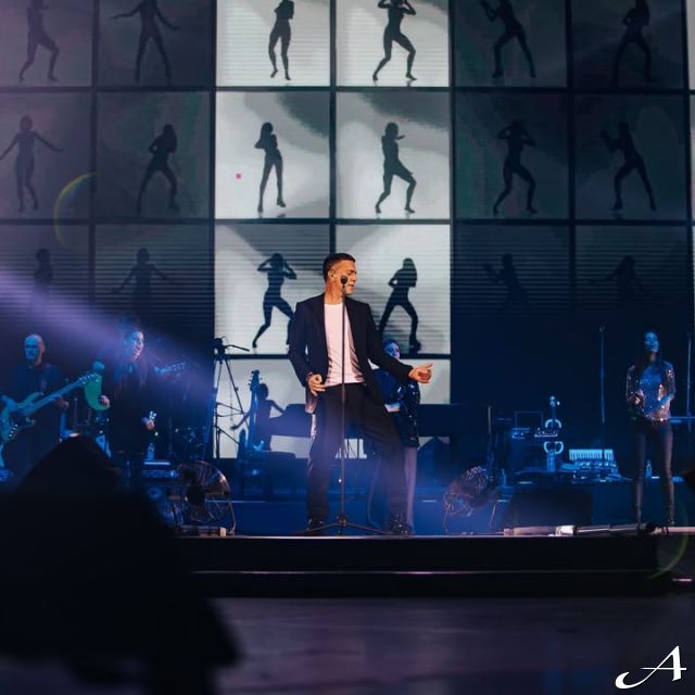 Koncert Željka Joksimovića - pevanje na sceni