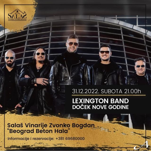 Lexington bend - članovi benda u kožnim jaknama