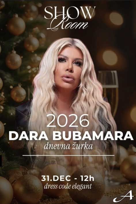 Dara Bubamara Nova godina - Dnevna žurka i pravoslavna Nova godina 2026