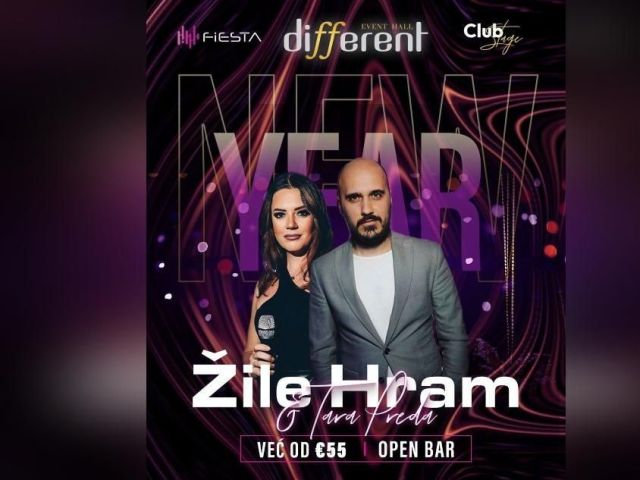 Different Event Hall Club Stage - Doček Nove godine 2027 Different Event Hall Club Stage - Doček Nove godine 2027