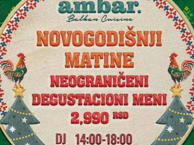 Ambar restoran Matinee Nova godina 2027 Ambar restoran Matinee Nova godina 2027
