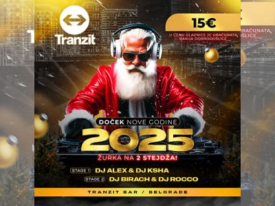 Klub Tranzit Doček Nove godine 2027 Klub Tranzit Doček Nove godine 2027