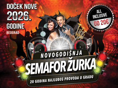 Semafor žurka Nova godina 2027 Semafor žurka Nova godina 2027